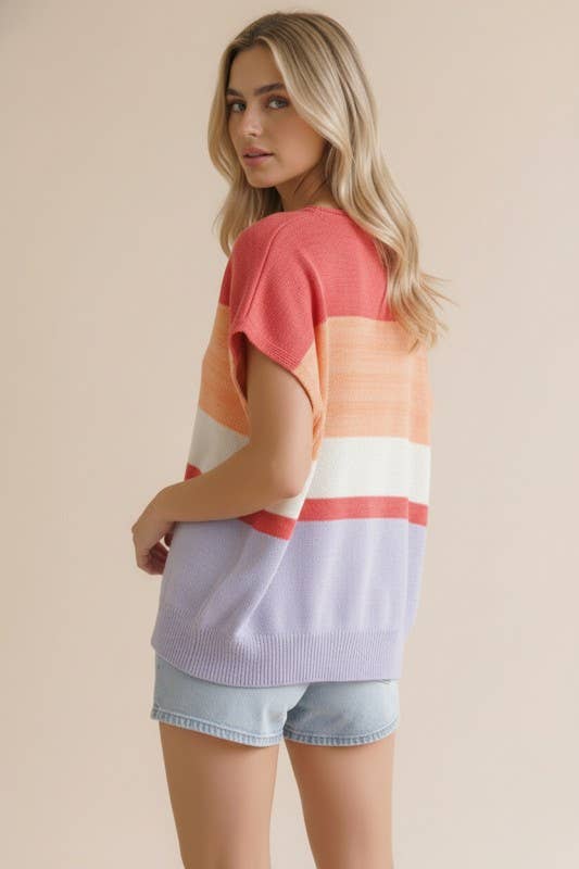 Wave on Wave Stripe Top
