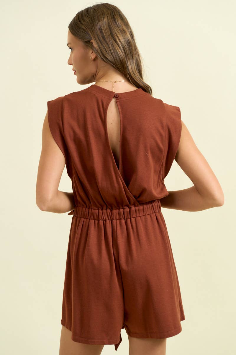 Wrap Sleeve Romper