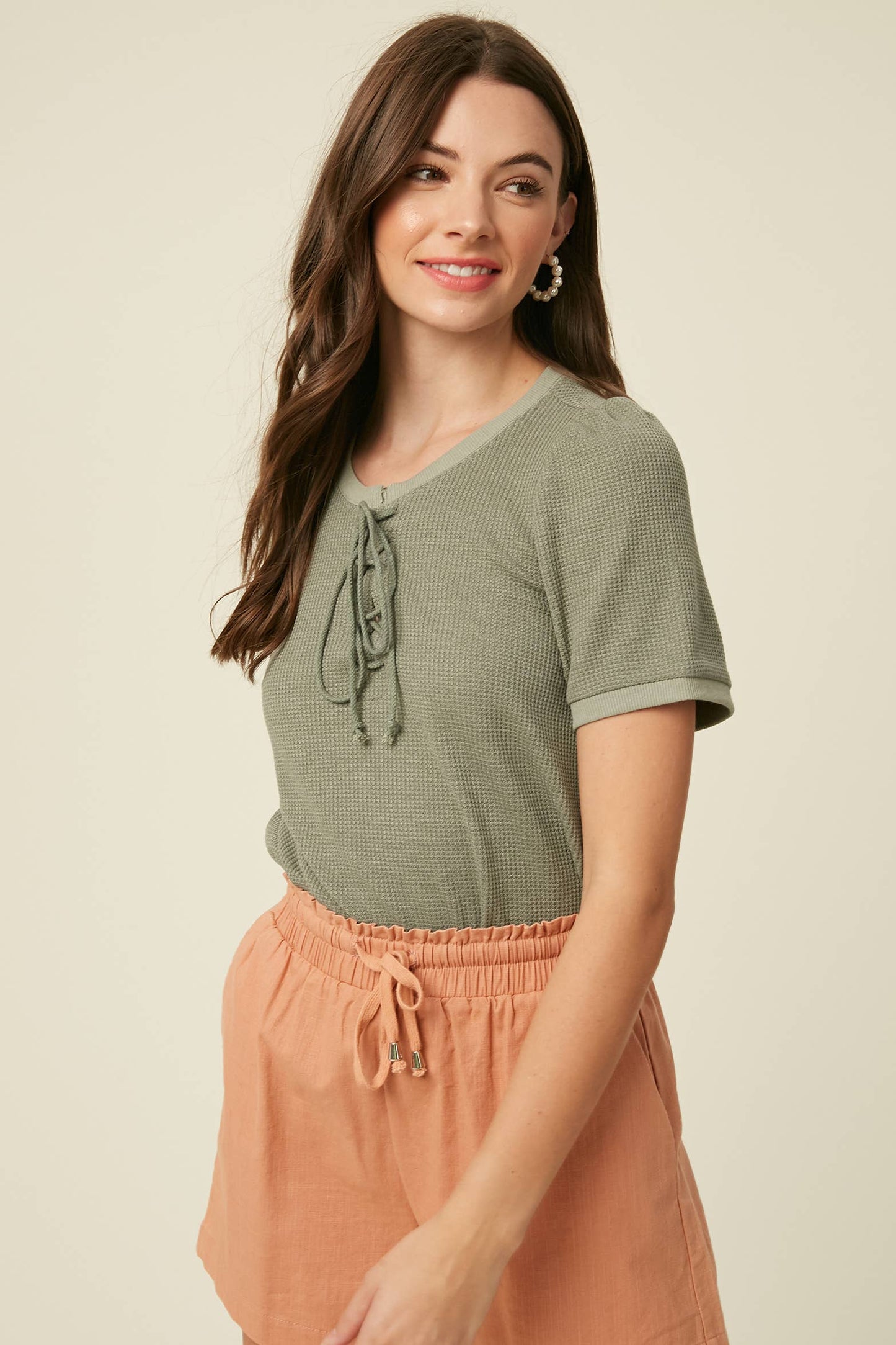 Ahoy Matey Laceup Top