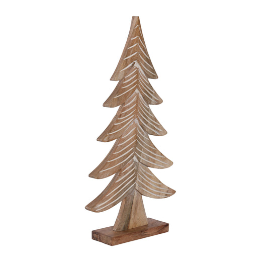 Carved Wooden Christmas Tree