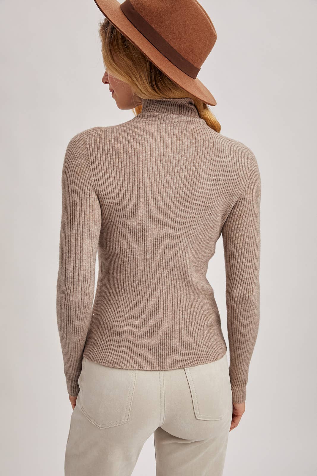 Latte Mockneck Sweater