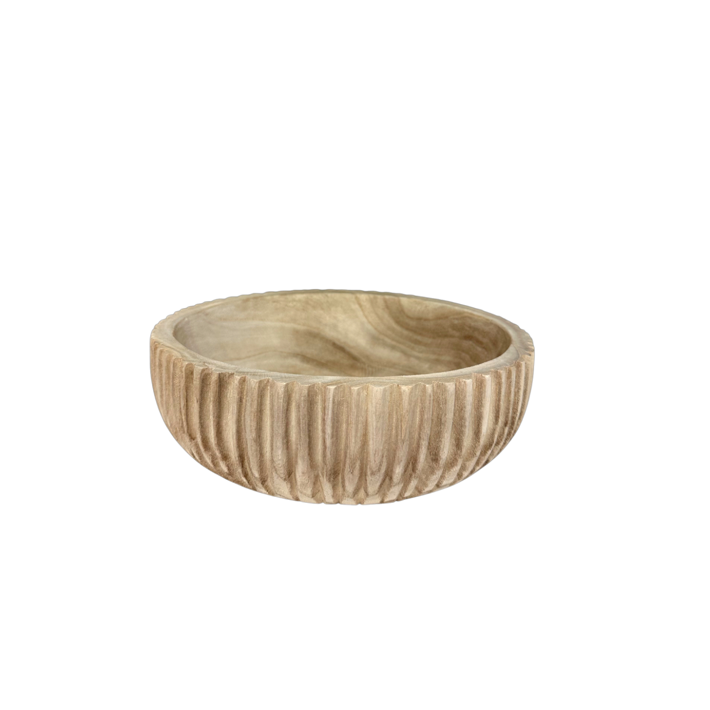 Natural Ribbed Bowl