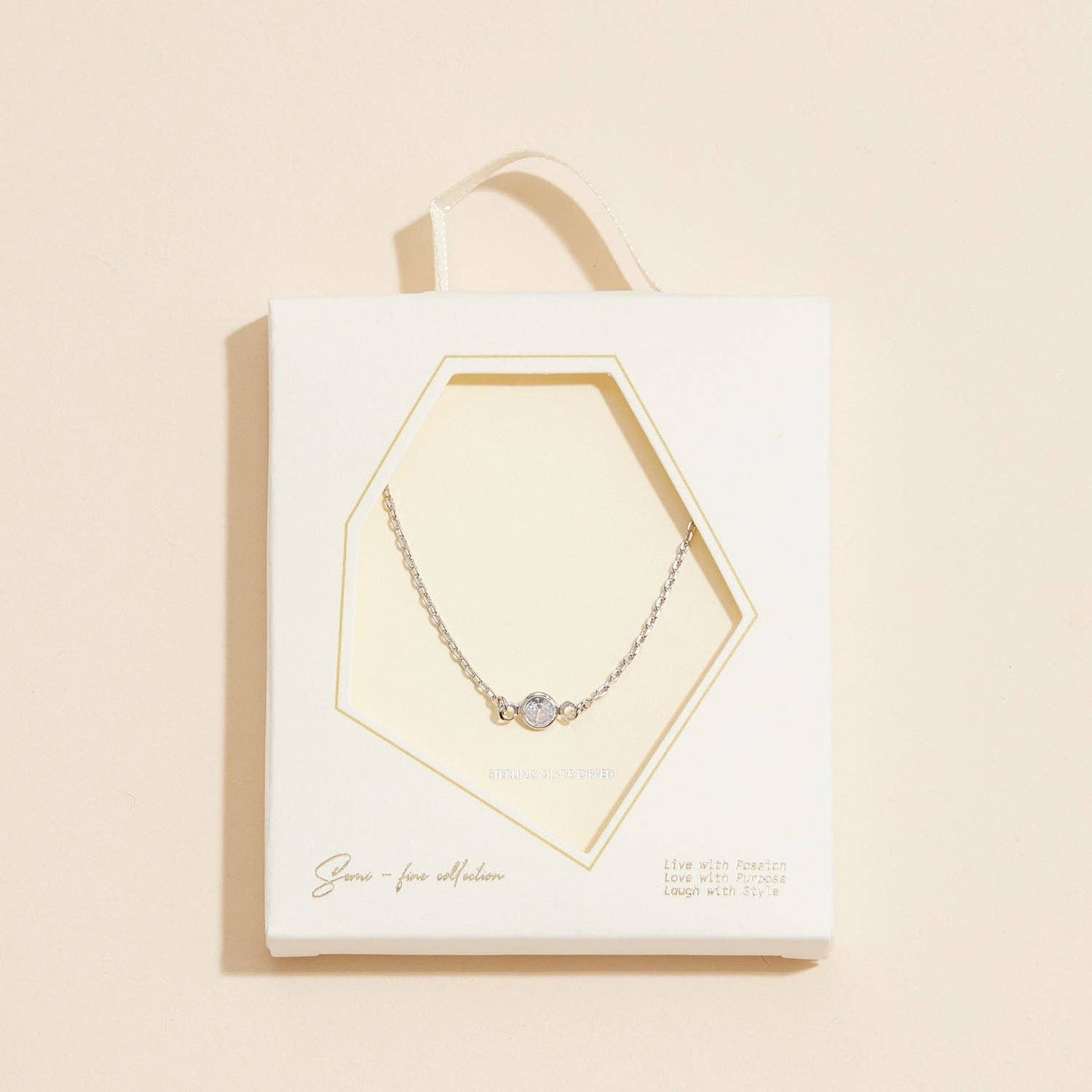 Cubic Zirconia 18K Gold Dipped