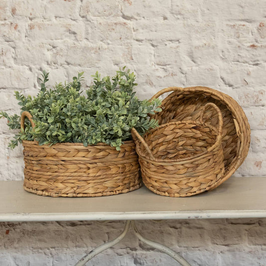 Woven Baskets with Handles
