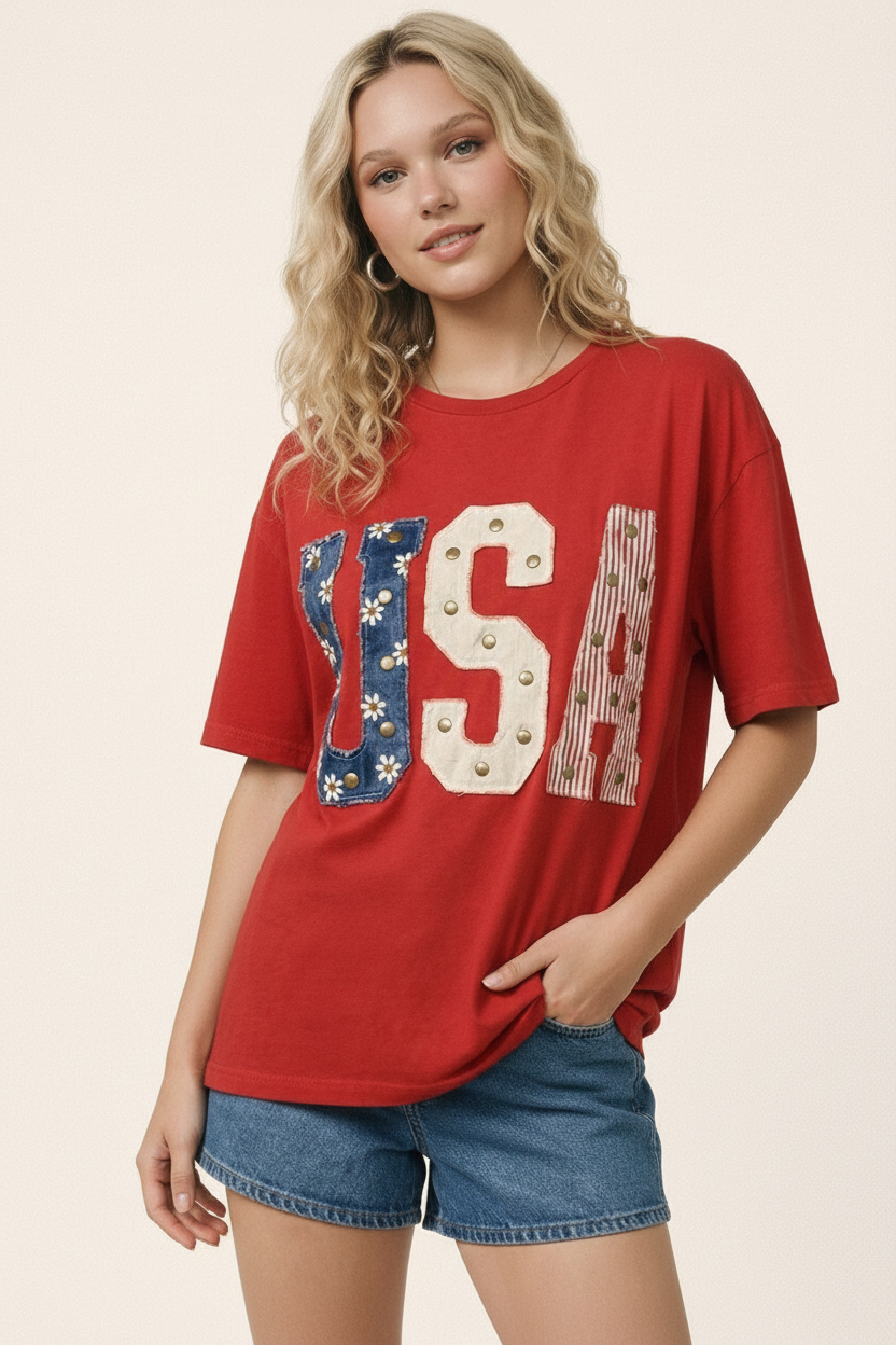 USA Studded Tee