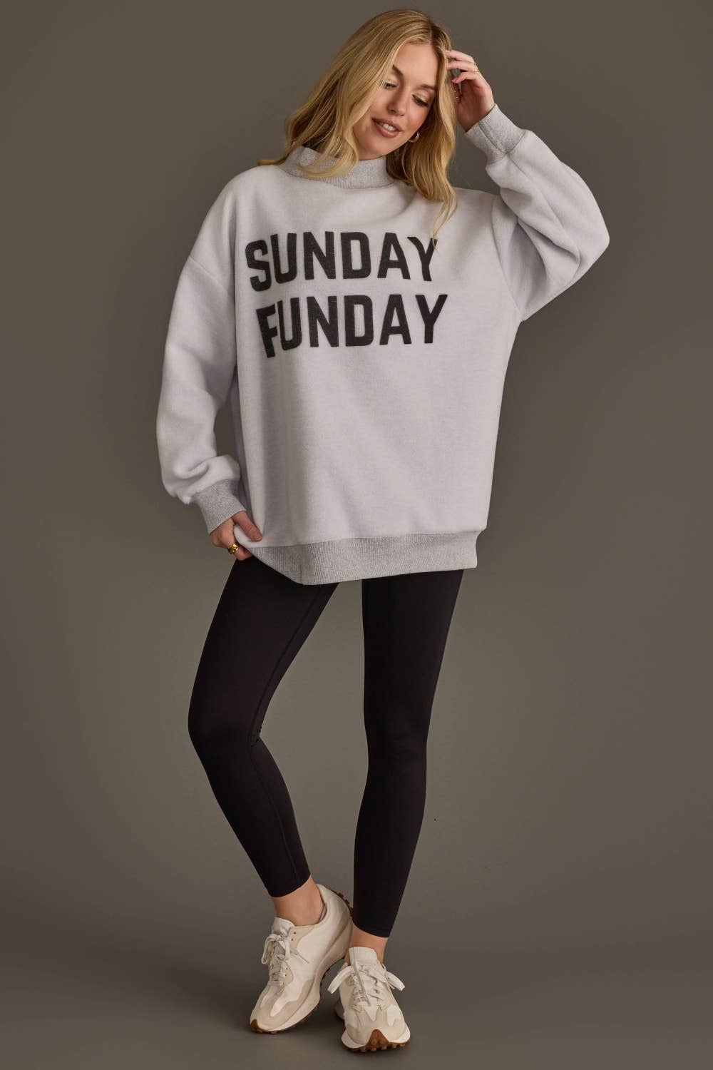 Lt. Gray Game Day & Sunday Funday Reversible Sweatshirt