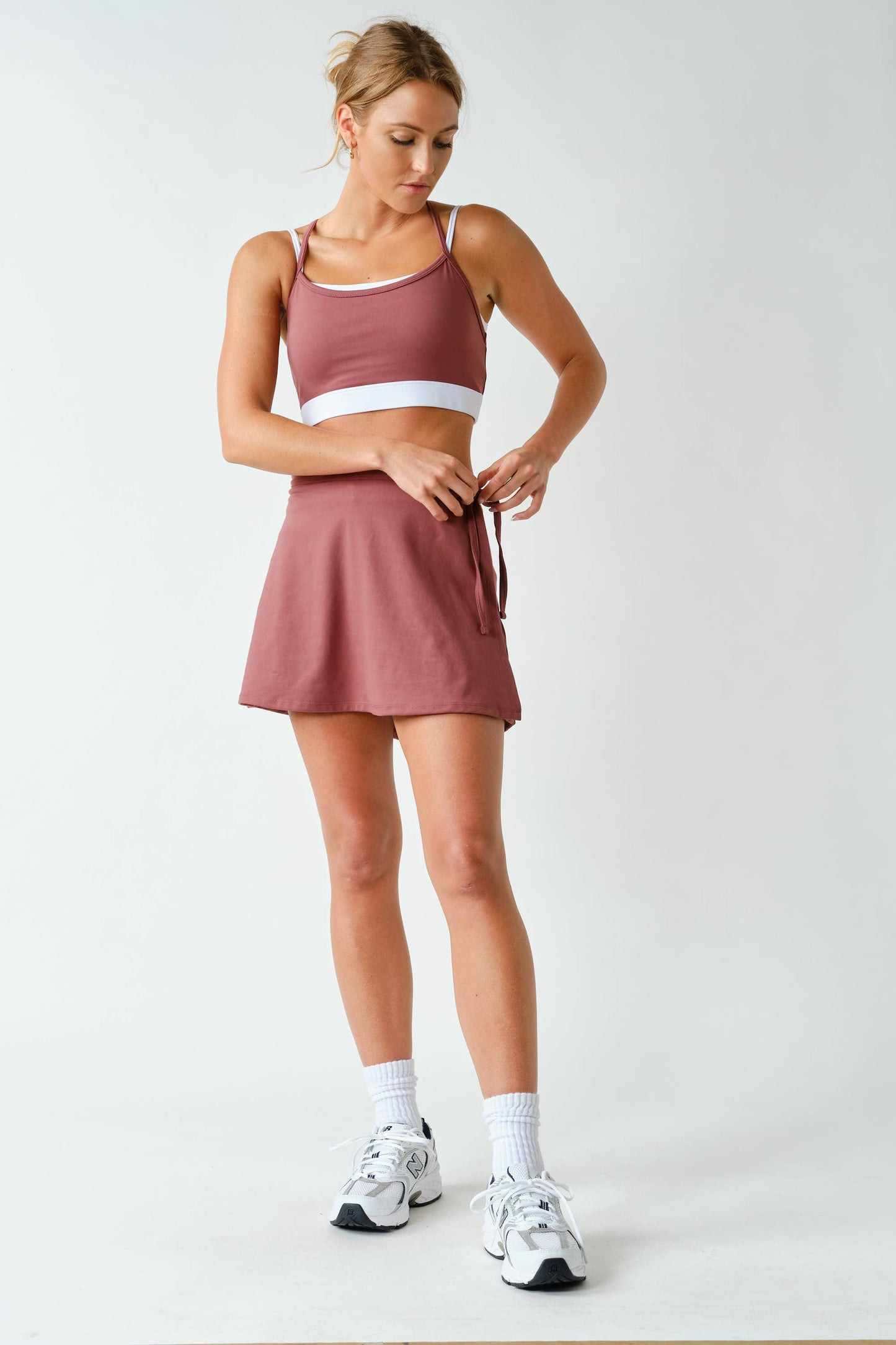 Venice Contrast Double Strap Sports Bra
