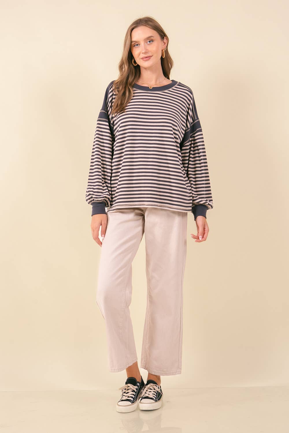 Neat & Navy Striped Pullover