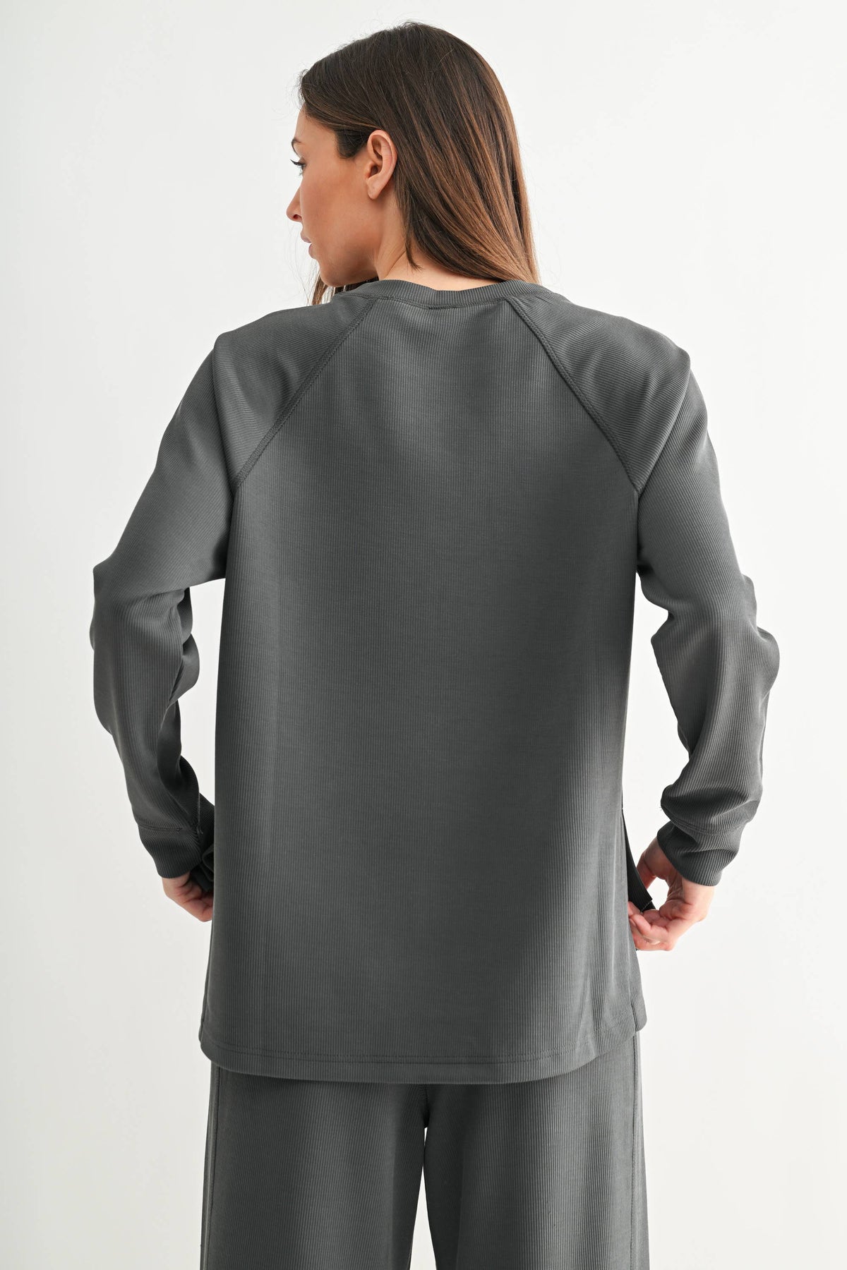 Luxe Sand Raglan Top