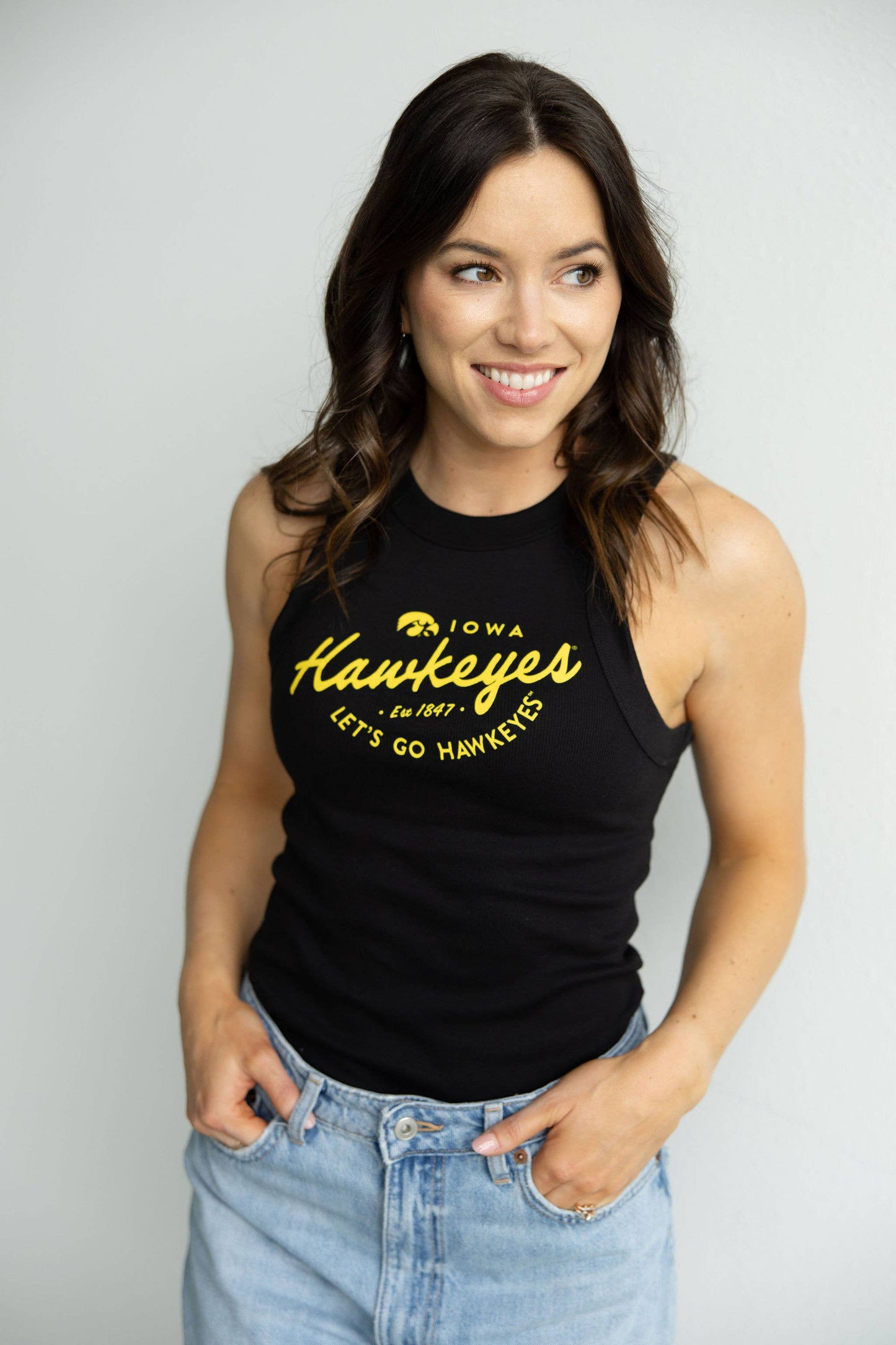 Iowa Kelly Curve Full Length Ribbed Basic Tank