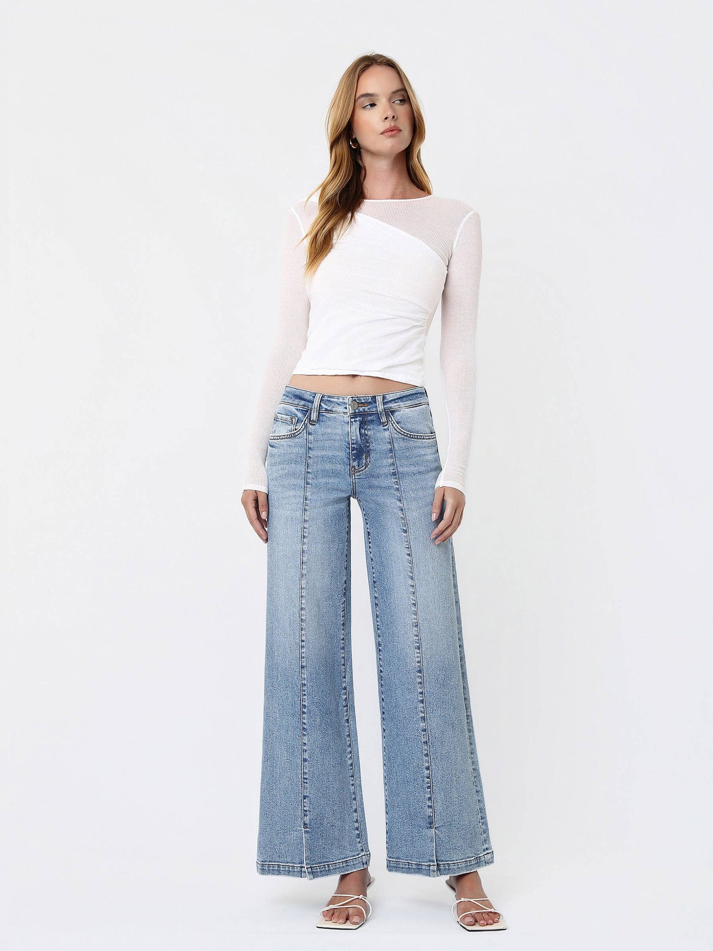 Haley Midrise Sideseam Denim