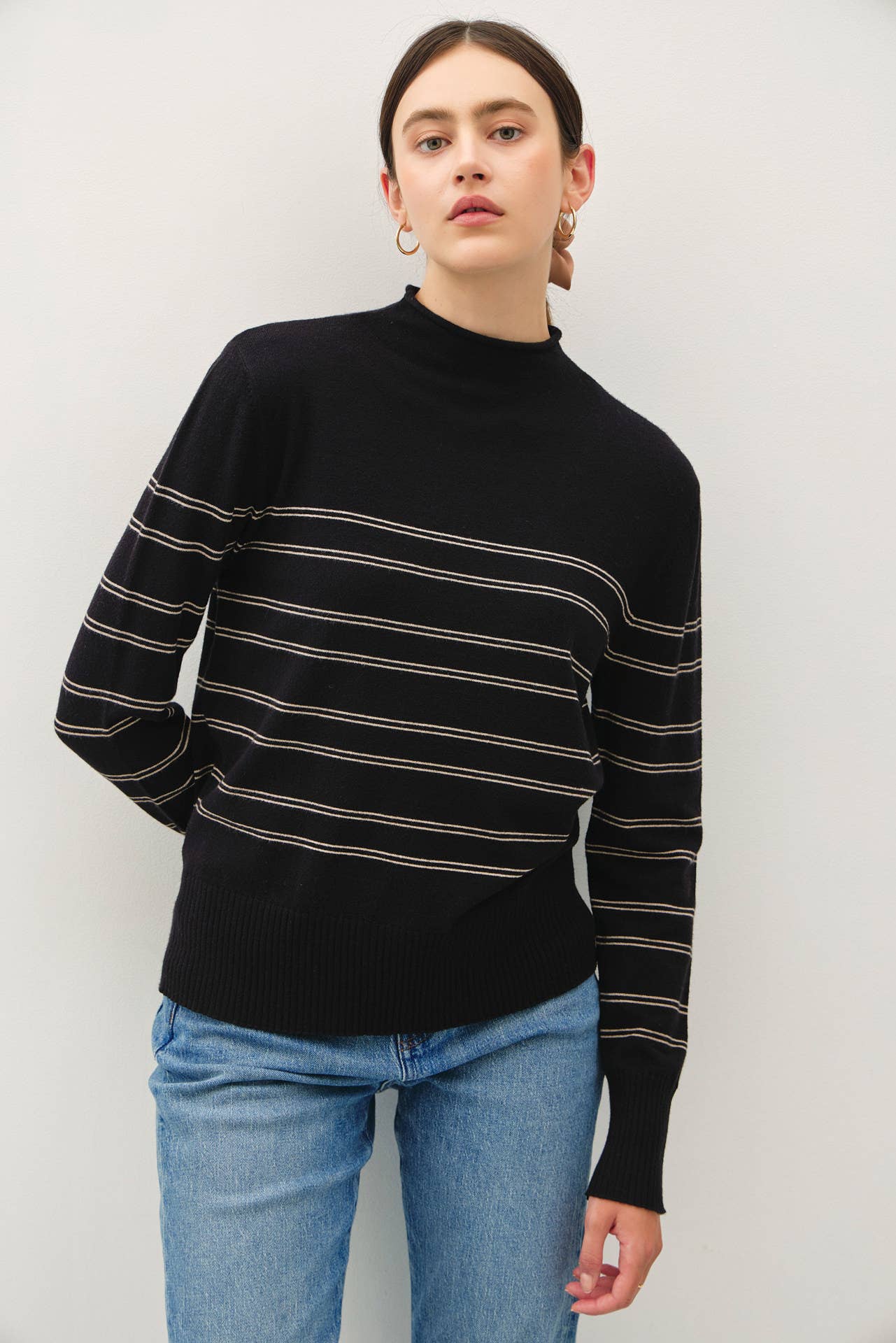 Synthia Mock Neck Top