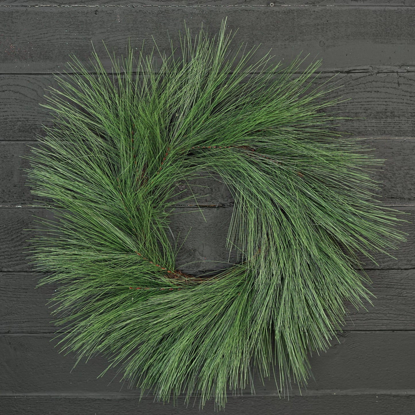 510180- 28in(10)Twig Wreath-Evergreen Jumbo Needle Pine