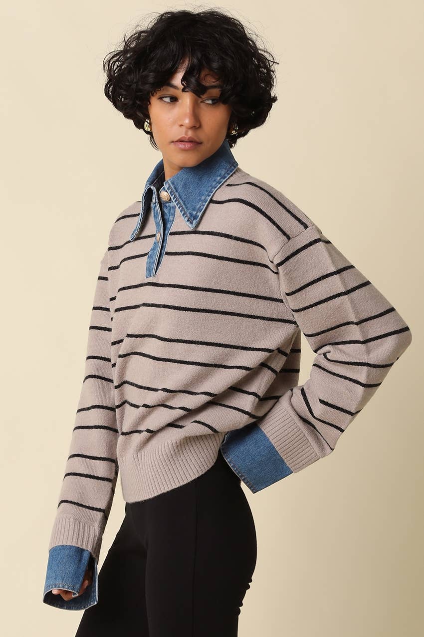 Hadley Striped Layered Sweater