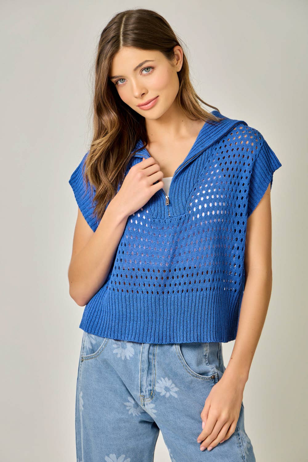 Ahoy Matey Zip Sweater