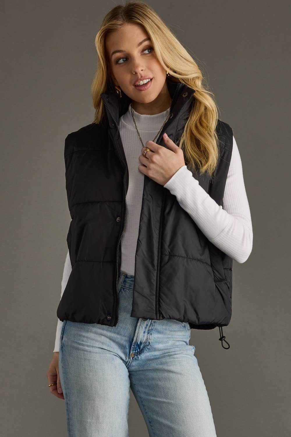 Onyx Mid Crop Vest