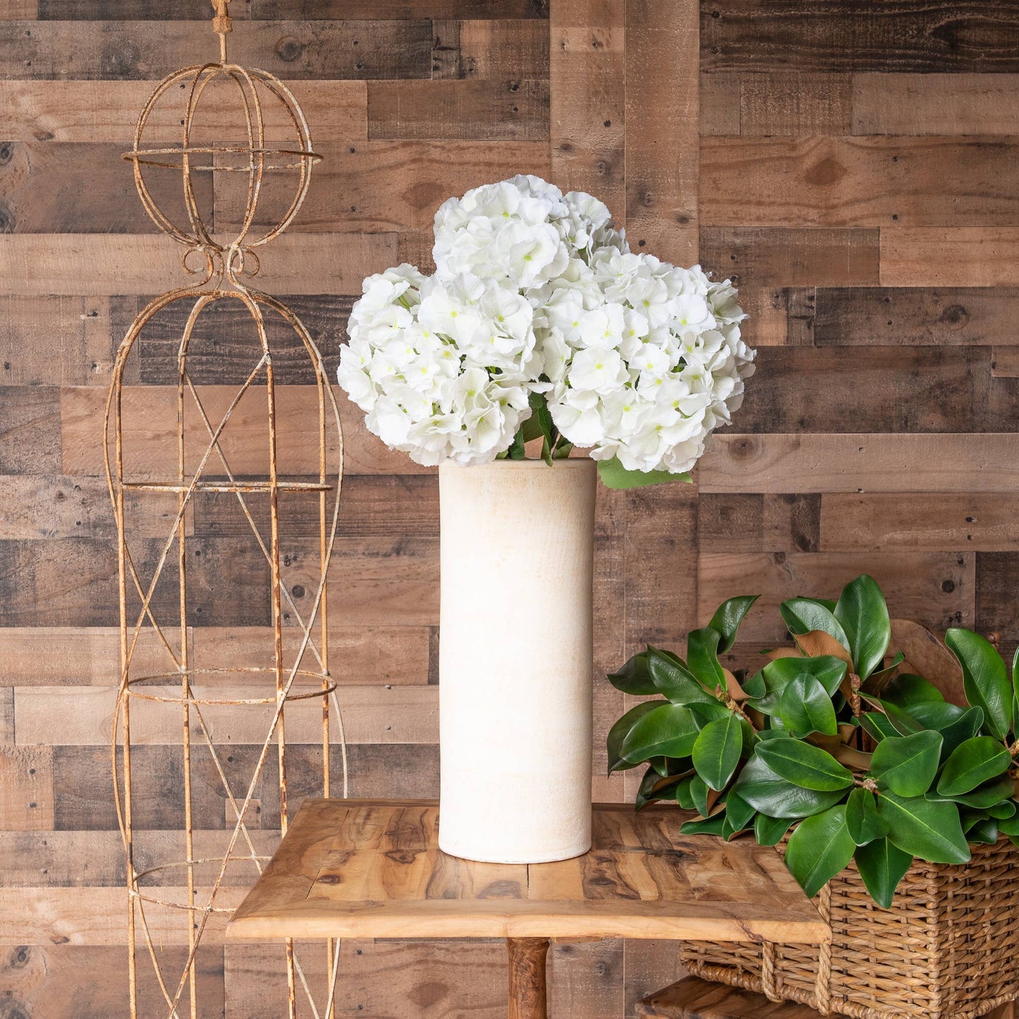 Real Touch Hydrangea - 29 Inch - Fresh White
