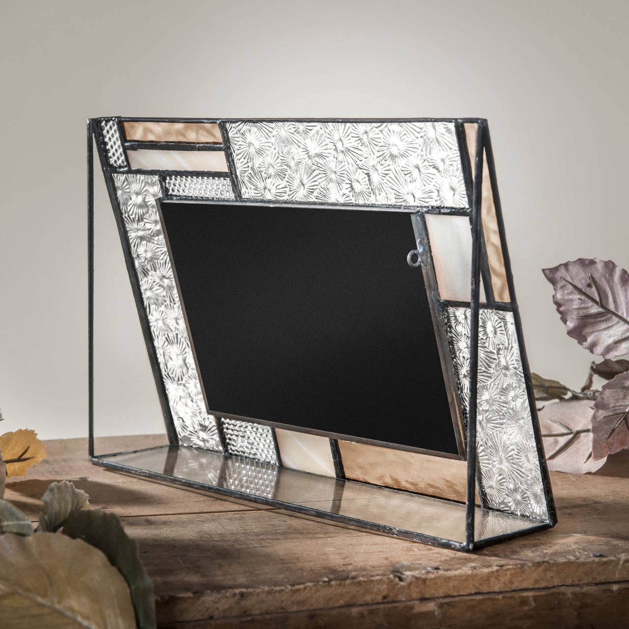 Peach, Ivory and Clear Vintage Glass Frame Series