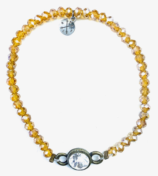 BR - Glass Bracelet Brown