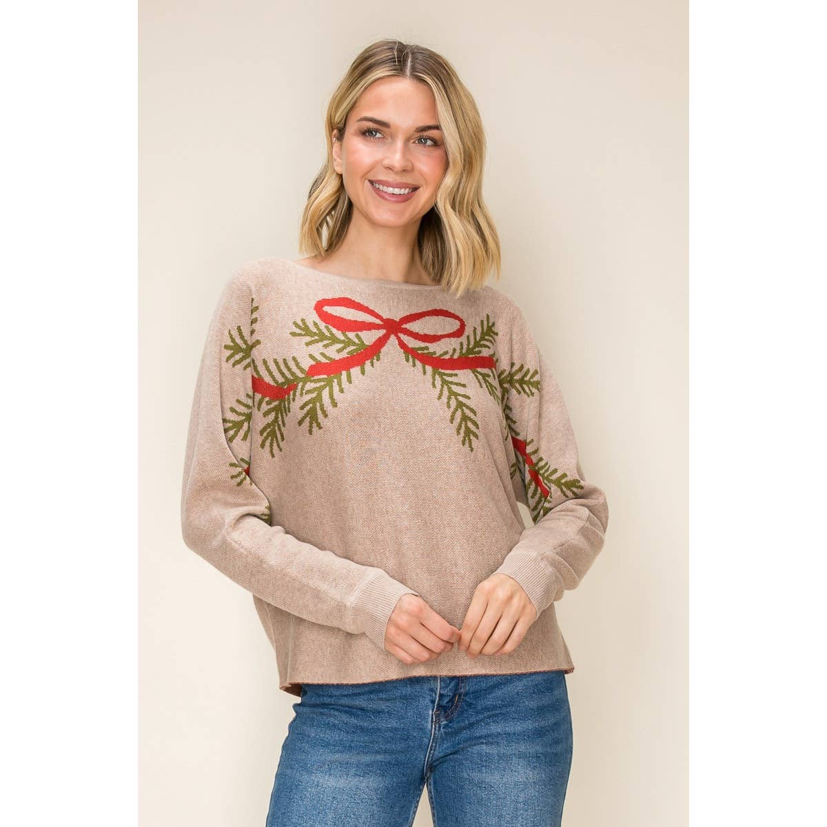 CHRISTMAS EVERGREEN SWEATER