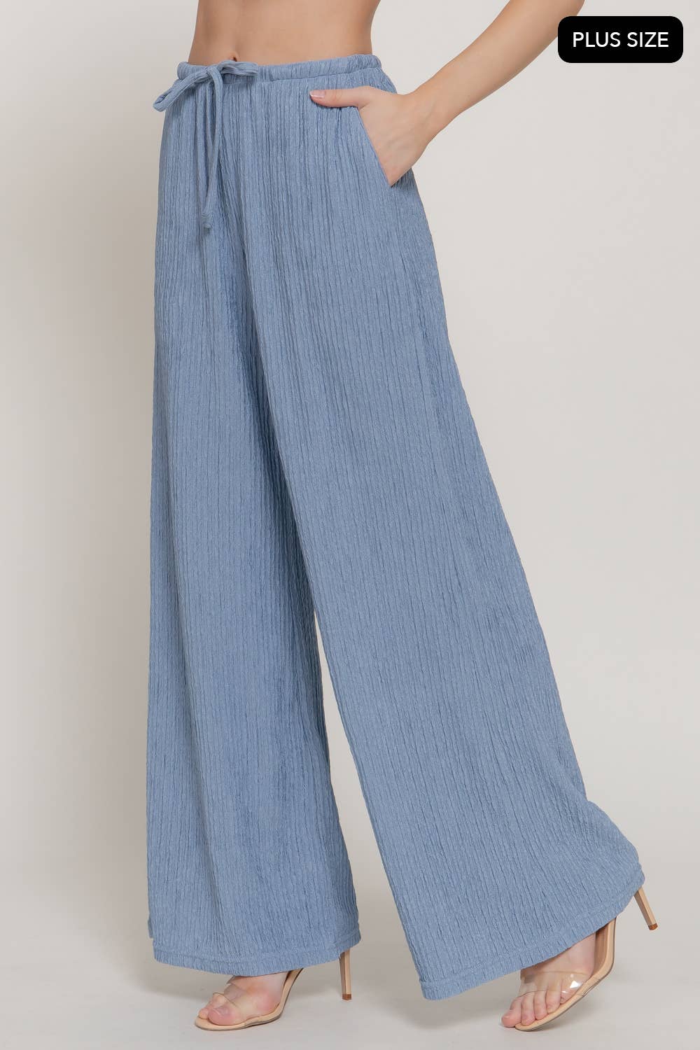 PLUS Crinkle Pallazo Pant
