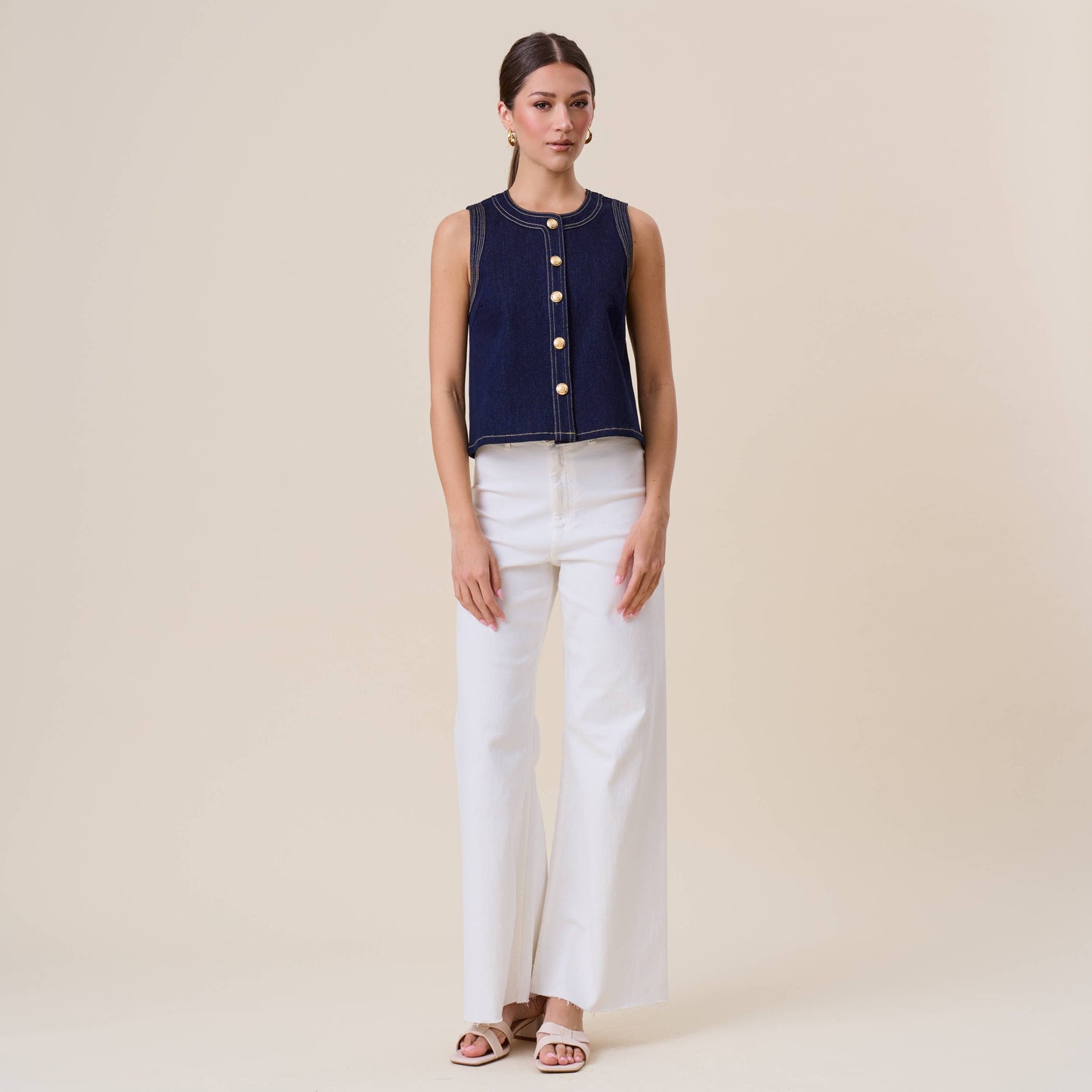 Ibiza Nights Button Top