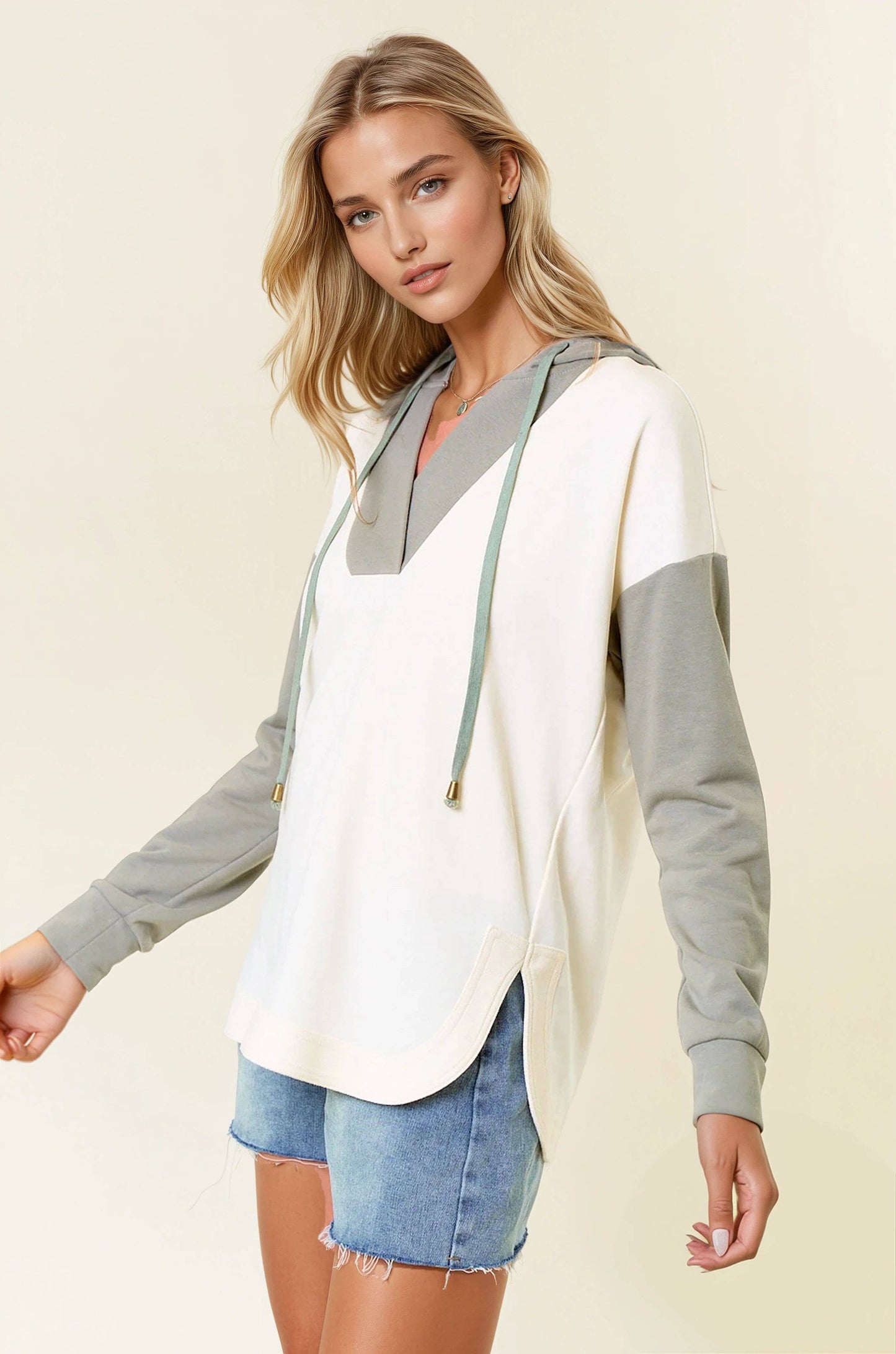 Olive You Deep V Pullover