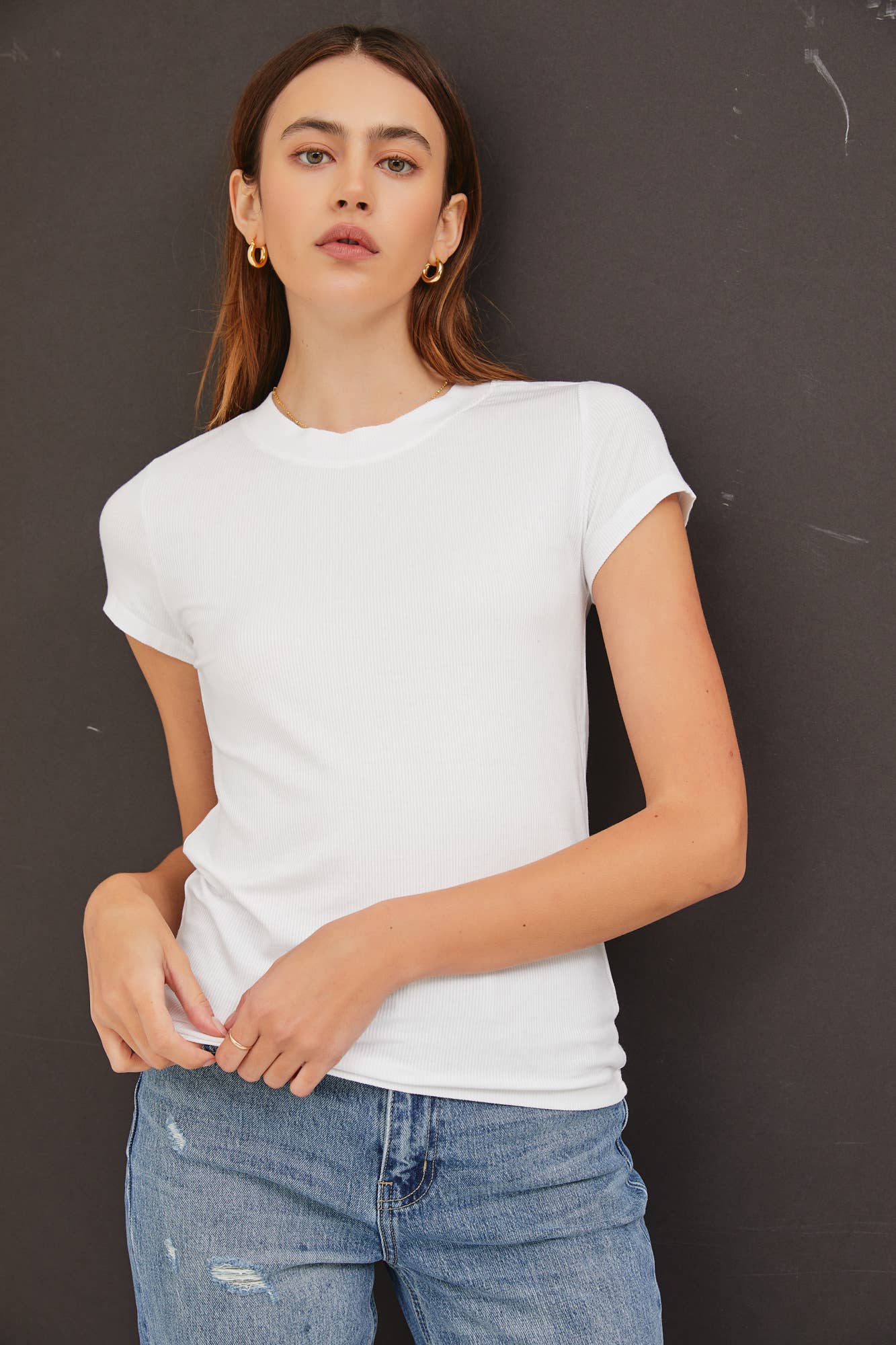 Basic Babe Ribbed Tee