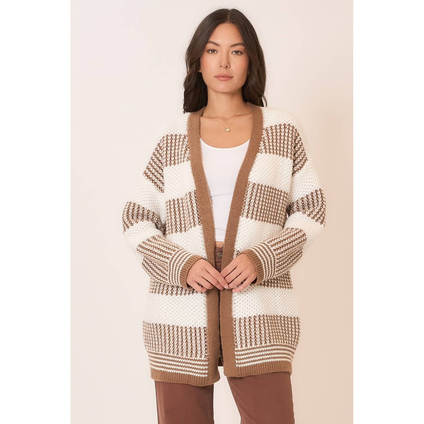 Color Block Cardigan