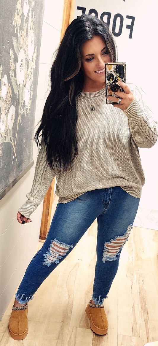 Braided Sweater