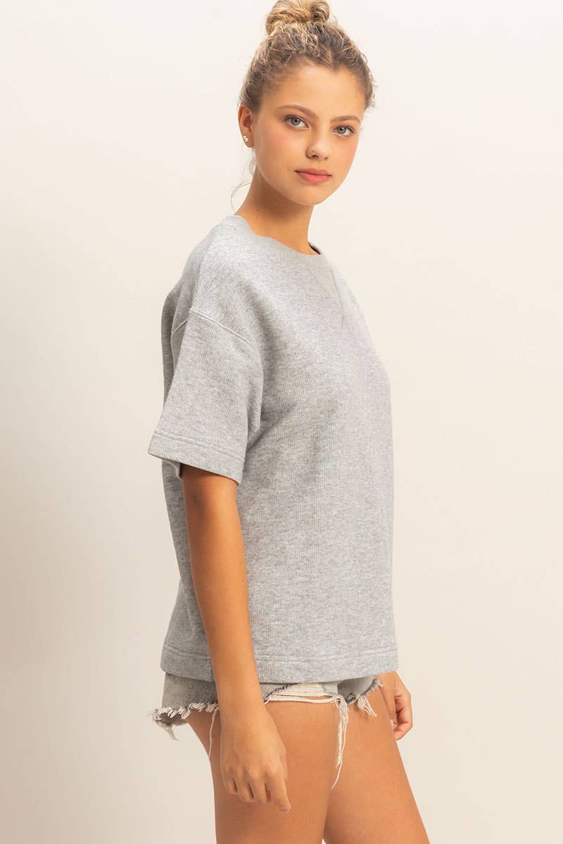 Saige Rolled Sleeve Top