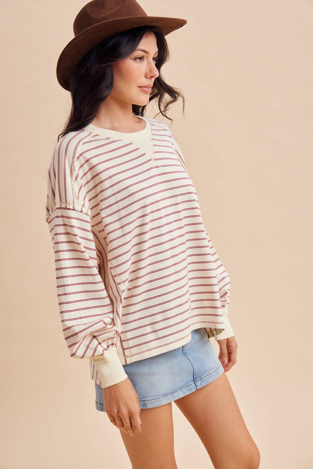 Falling for You Striped top