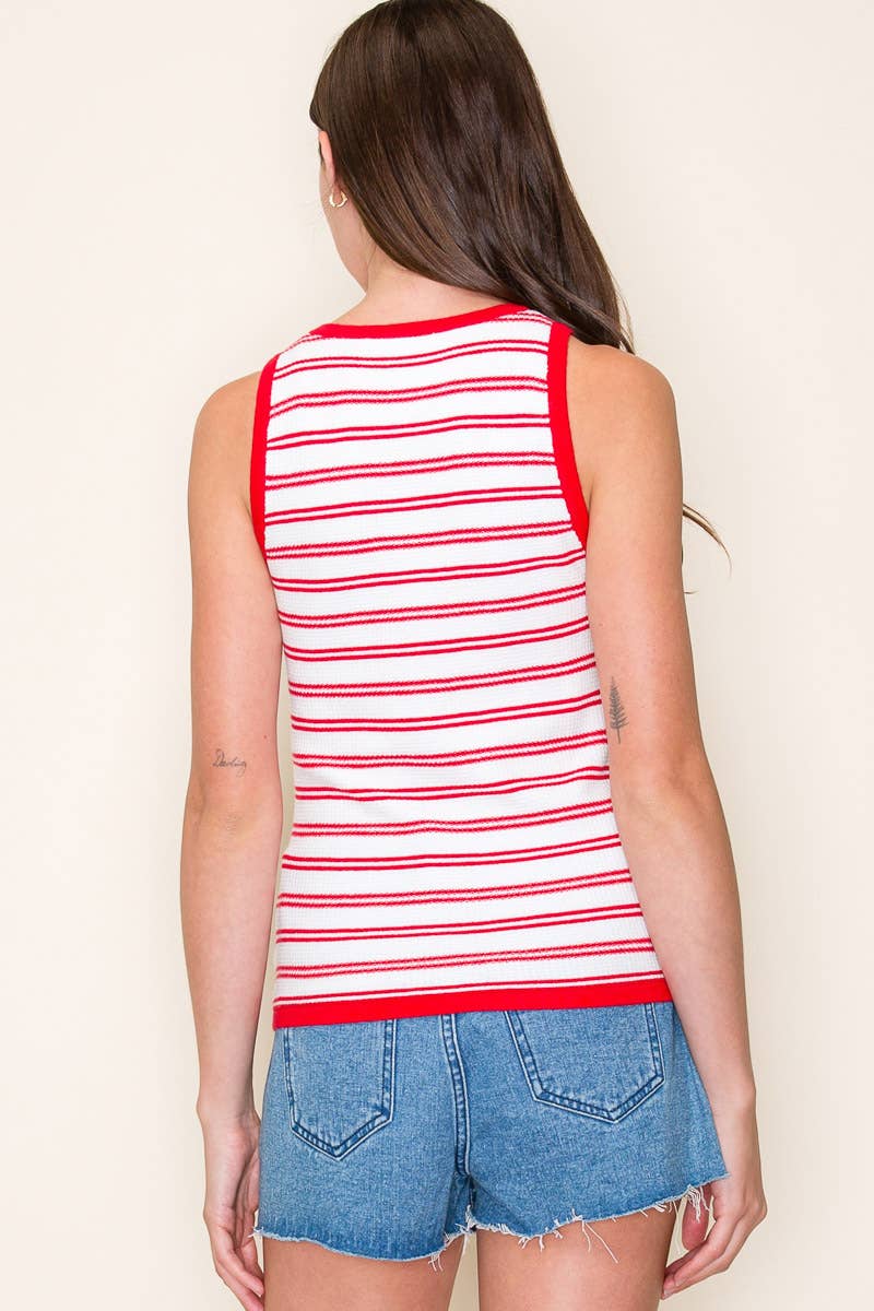 Below Deck Striped Tank