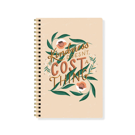 Jt Kindness Slim Paperback Spiral Journal