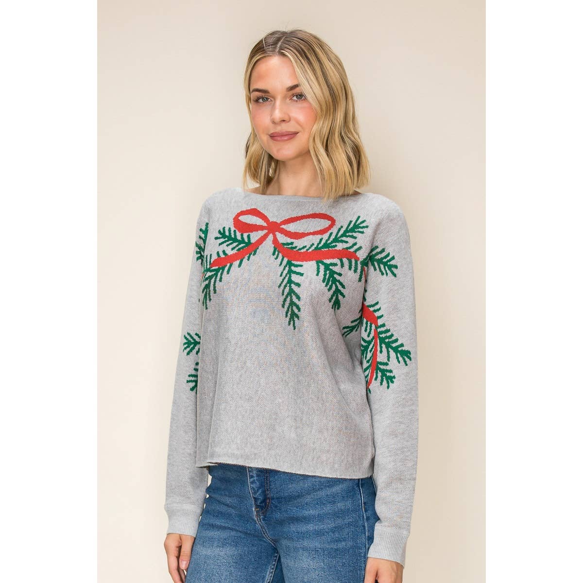 CHRISTMAS EVERGREEN SWEATER