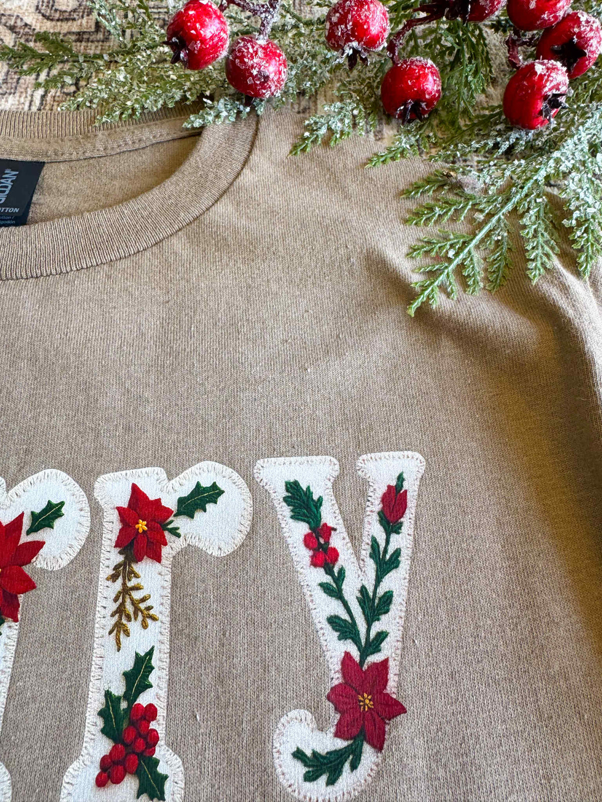 Merry (Poinsettia) Tee