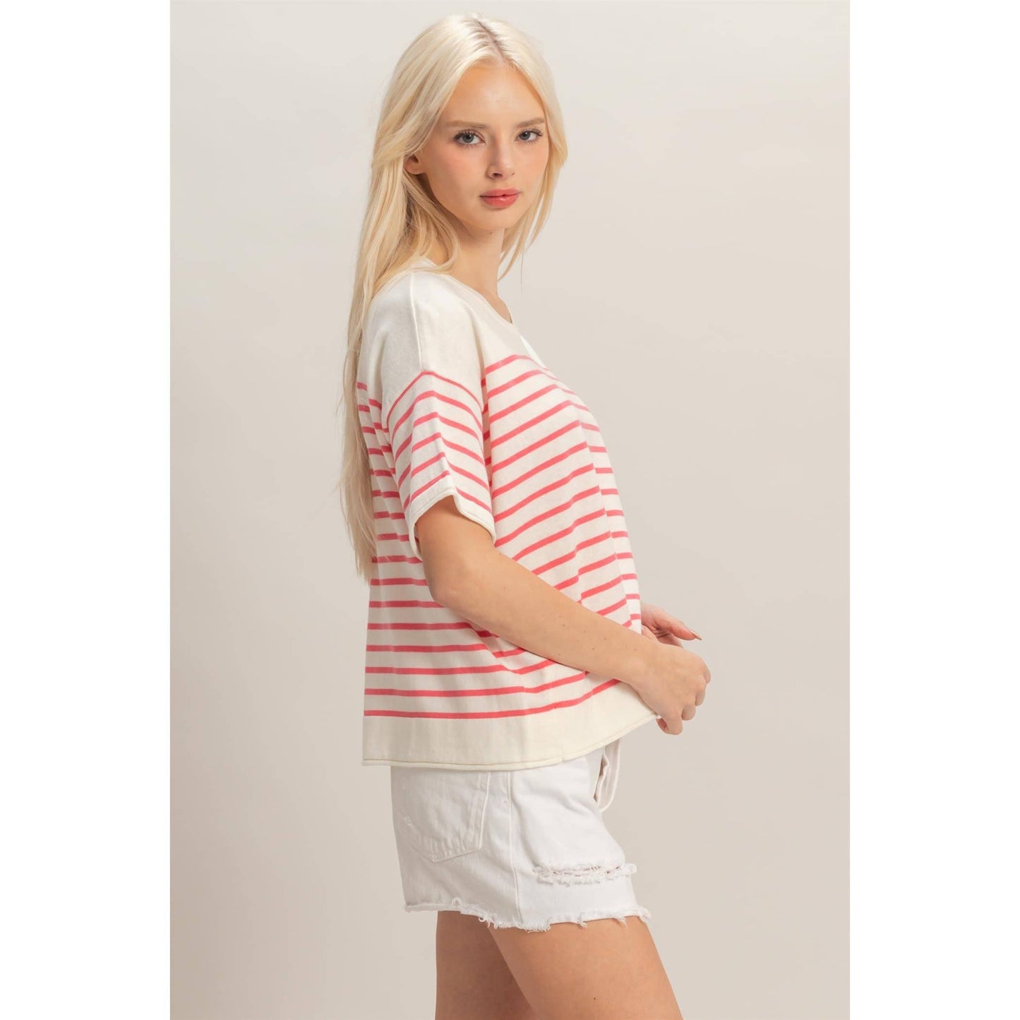 Piper Striped Sleeve Top