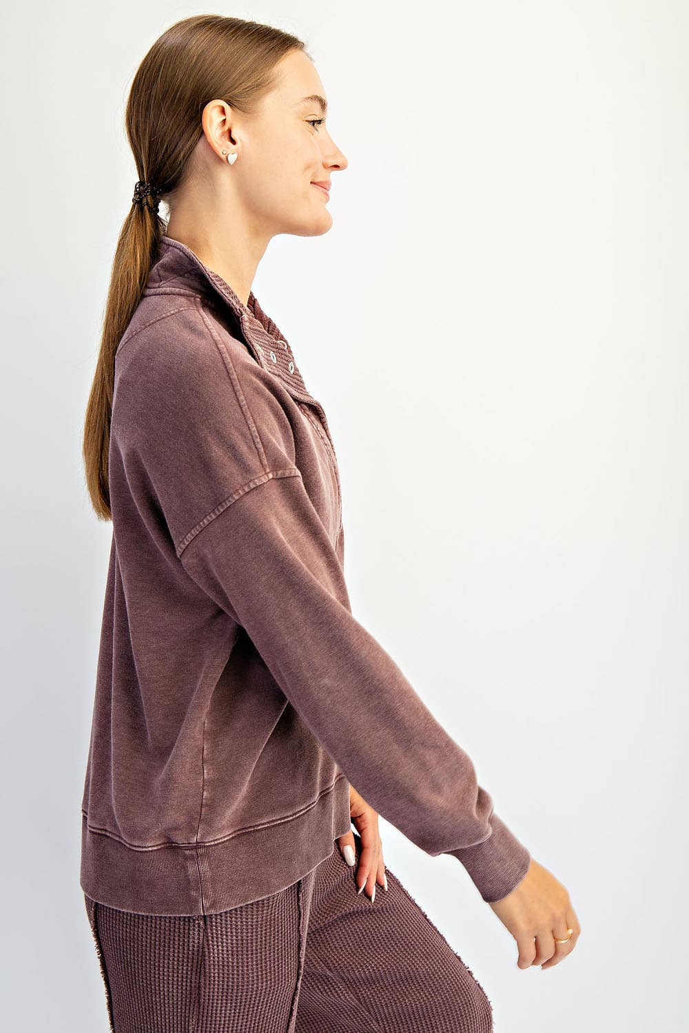 On the Go Cozy Snap Pullover