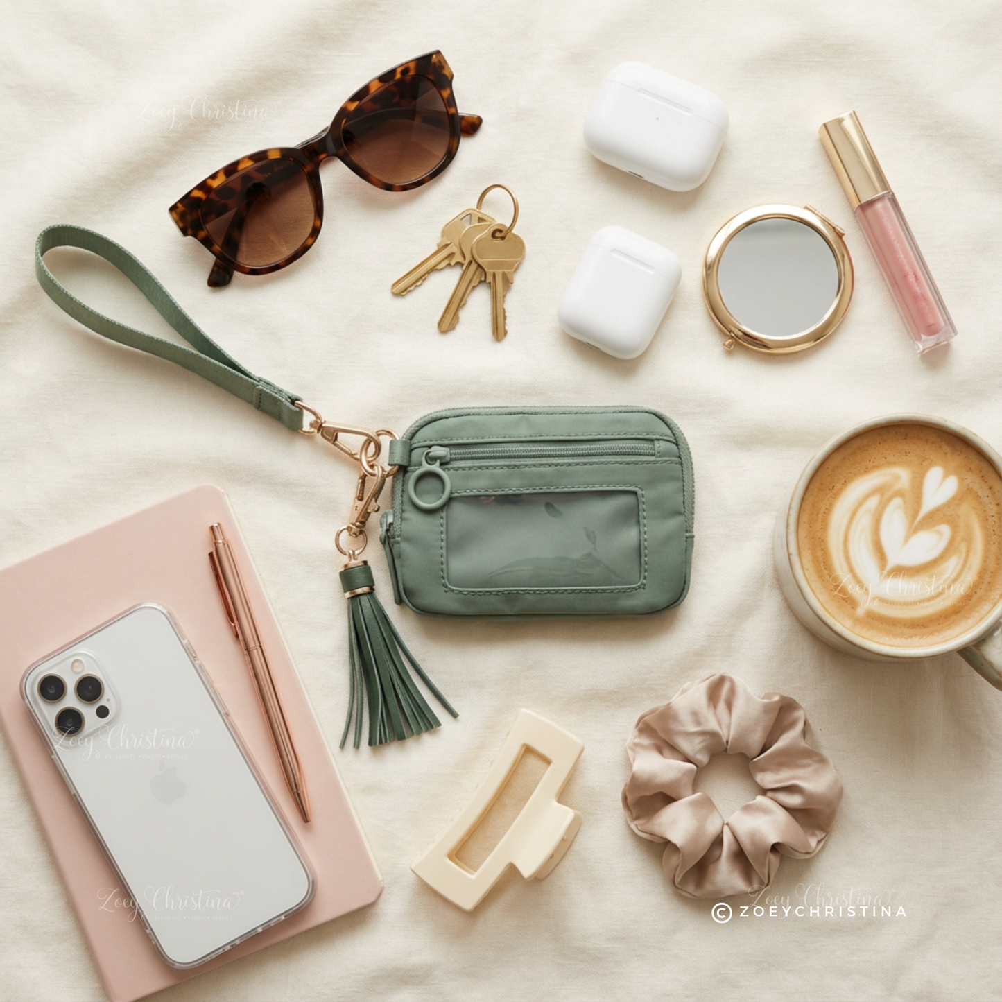 Tassel Zipper Wristlet Wallet