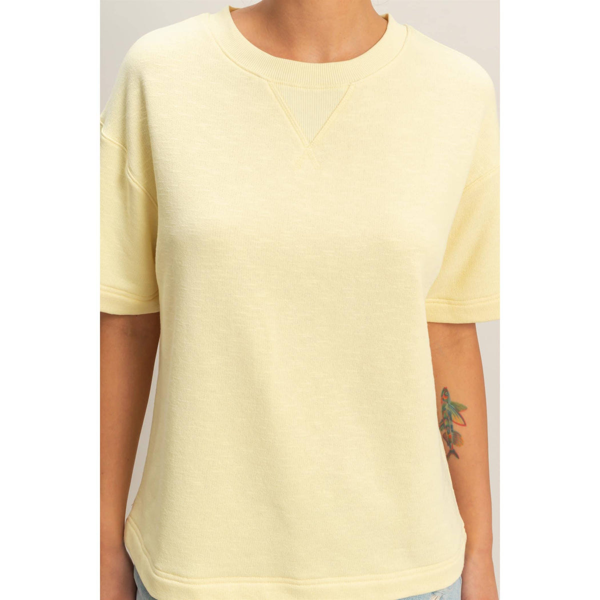 Saige Rolled Sleeve Top
