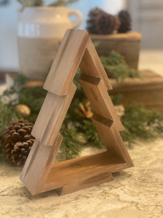 Brown Hollow Christmas Tree