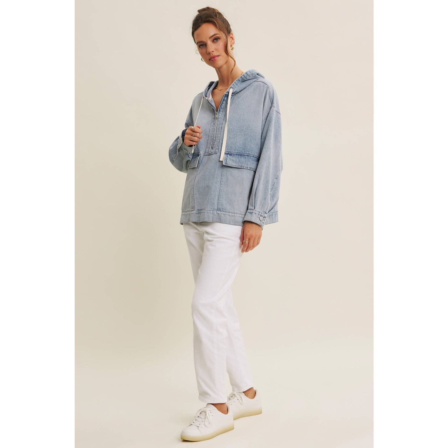 Winter Blues Denim Pullover