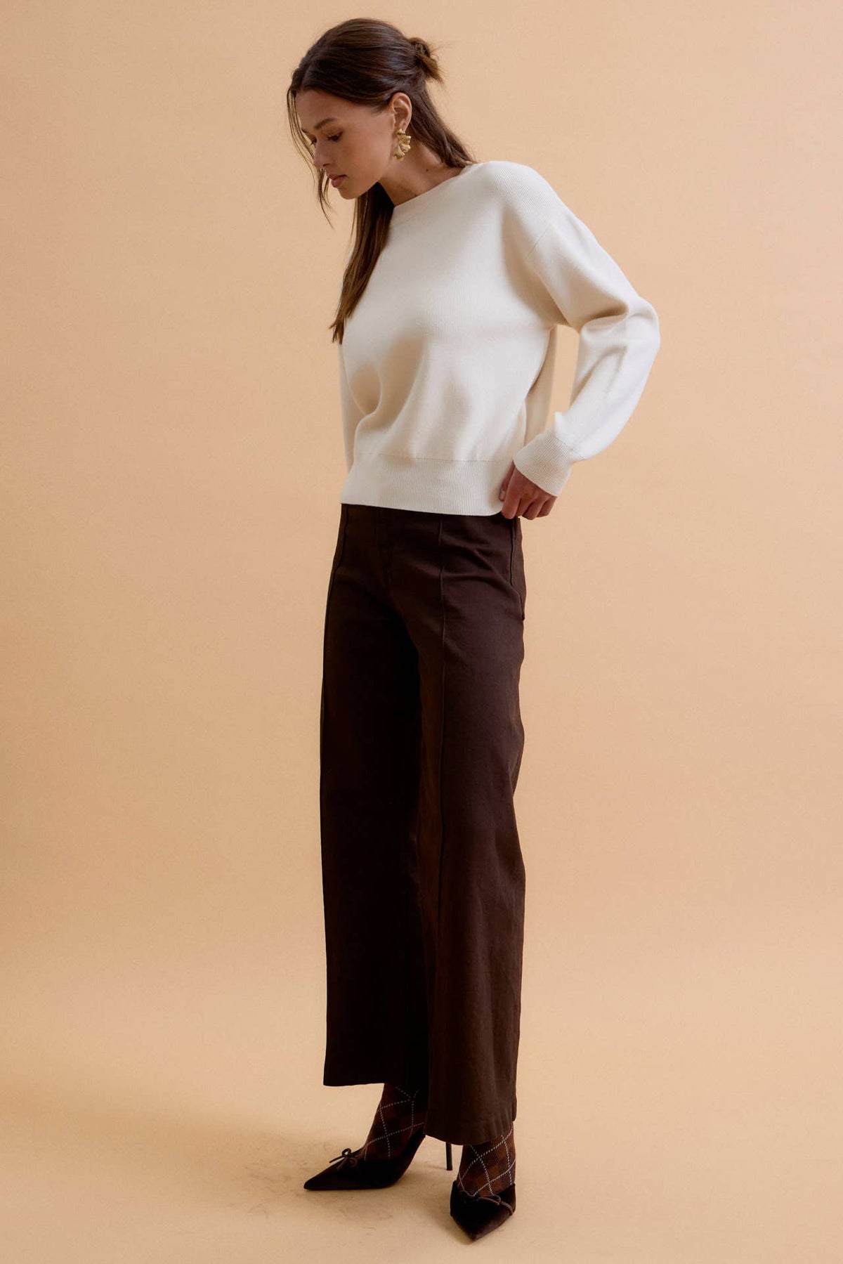 Ivy League Crop Sweatshirt