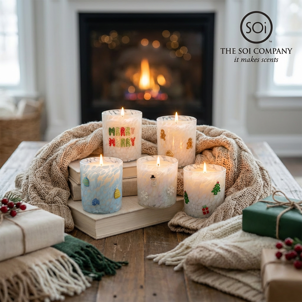 Peppermint & Candycane  12oz  Icon Candle