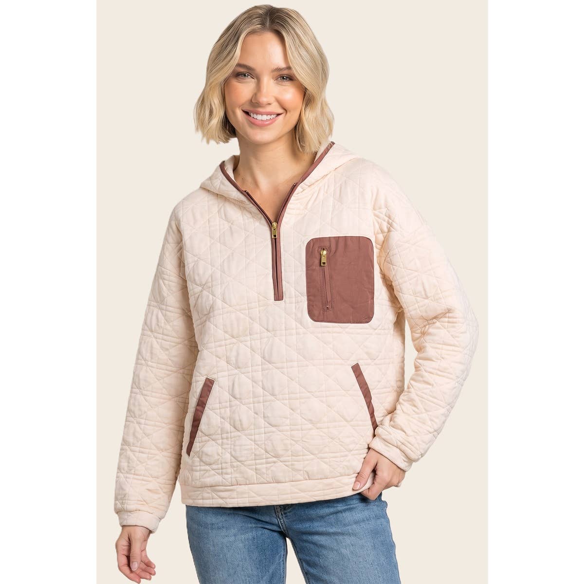 Cabin Babe Quilted Pullover
