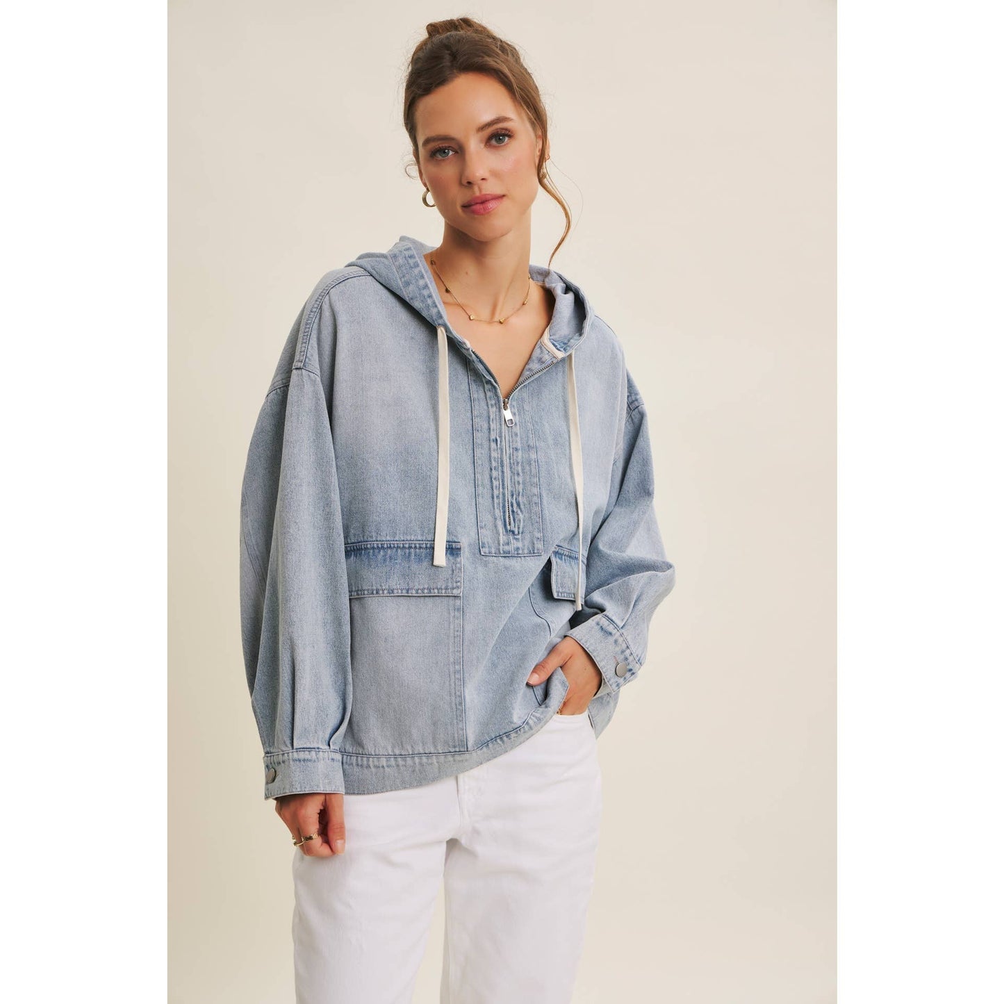 Winter Blues Denim Pullover