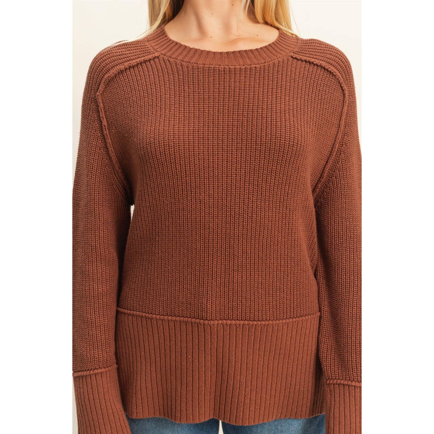 Chiara Side Slit Sweater