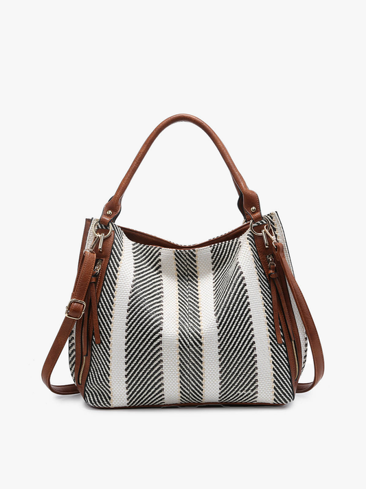 Connor Striped Tote
