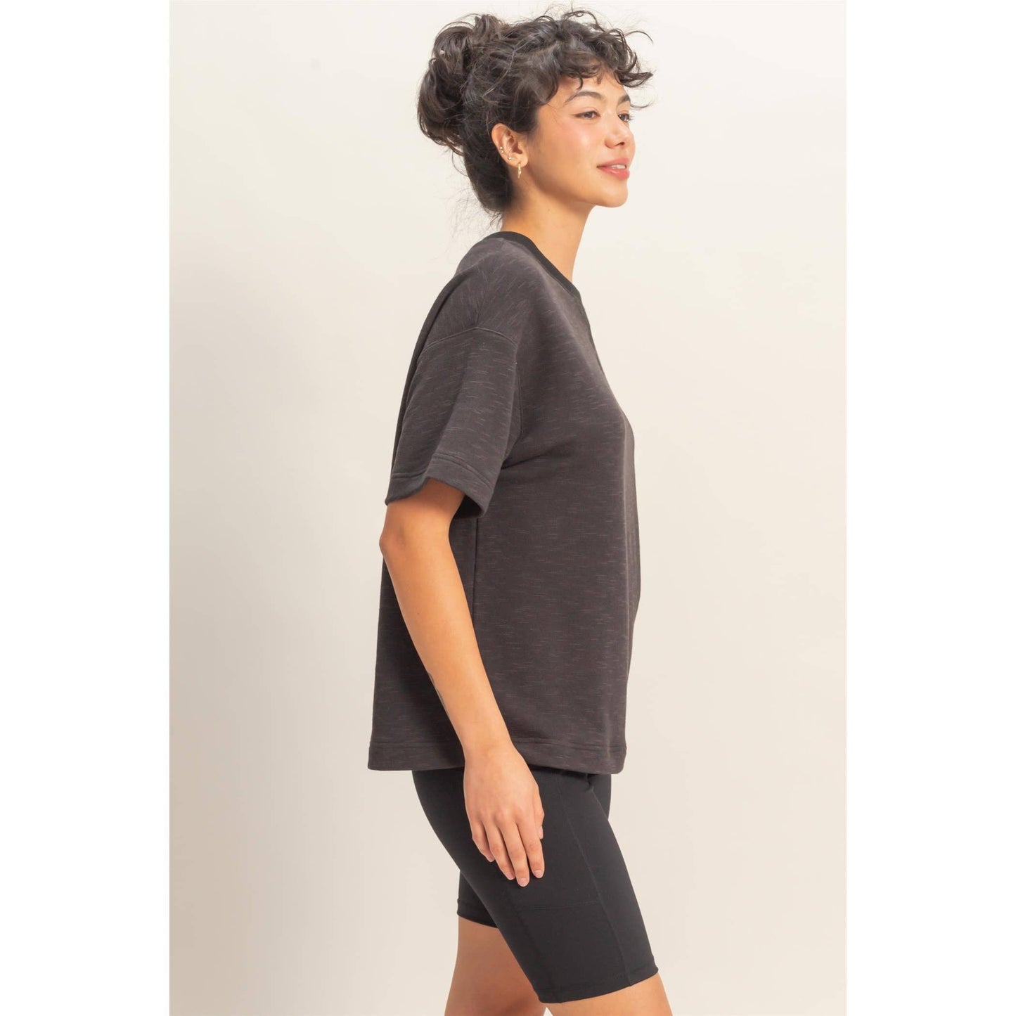 Saige Rolled Sleeve Top