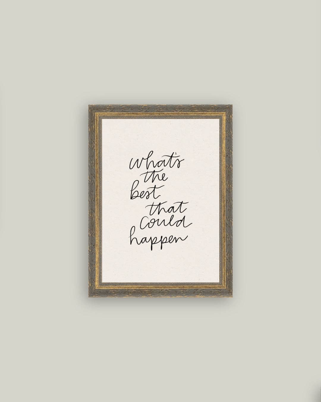 The Best That Could Happen Framed Antique Art
